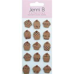 AussieSuperStore Art & Craft Essentials Cupcakes 3D stickers Cupcakes 3D stickers | Scrapbooking Embellishment 9323823192907 JB16009