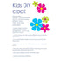 AussieSuperStore Art & Craft Essentials DIY Felt Flower Kids Clock DIY Felt Flower Kids Clock | DIY Kits for Kids | Craft Kits for Kids KIT116