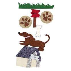 AussieSuperStore Art & Craft Essentials Dog House 8pcs Kids Theme 3D Stickers (in 7 styles) Kids Theme 3D Stickers | Scrapbooking Stickers | Embellishments 9323823146511 JBS031