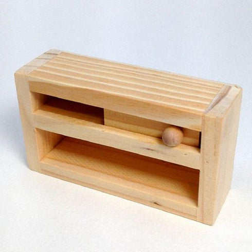 AussieSuperStore Art & Craft Essentials Doll Furniture Entertainment Unit Doll Furniture Entertainment Unit | Craft Doll House Furniture | Miniature Furniture | Fairy House WO9DF13