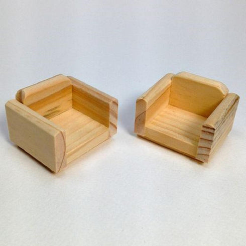 AussieSuperStore Art & Craft Essentials Doll House Furniture - Lounge Chairs Doll House Furniture - Lounge Chairs | Craft Doll House Furniture | Miniature Furniture | Fairy House WO9DF6