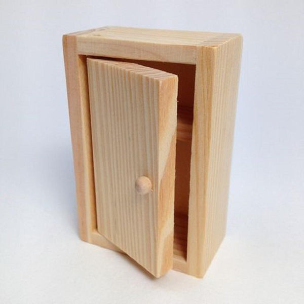 AussieSuperStore Art & Craft Essentials Doll House Furniture - Wardrobe Doll House Furniture - Wardrobe | Craft Doll House Furniture | Miniature Furniture | Fairy House WO9DF11