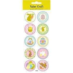 AussieSuperStore Art & Craft Essentials Easter Round Easter Peel Stickers (in 4 styles) Easter Peel Stickers (in 4 styles) | Scrapbooking Stickers | Embellishments 9331468049371 VCEAS1705