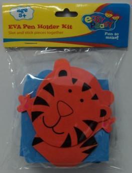 AussieSuperStore Art & Craft Essentials EVA Foam Pen Holder Tiger Kit EVA Foam Pen Holder Tiger Kit | Kid's Craft Foam Shapes EV9PHKT