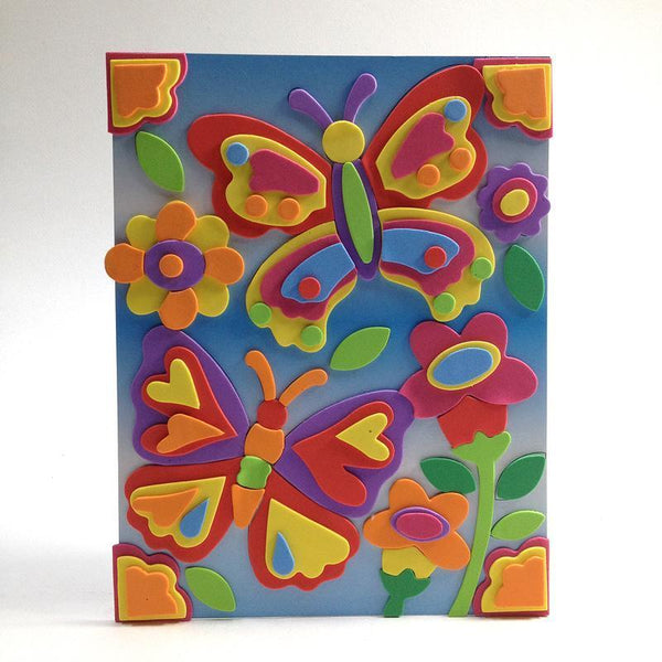 AussieSuperStore Art & Craft Essentials EVA Picture Butterflies Kit EVA Picture Butterflies Kit | Kid's Craft Foam Shapes EV9PKBU
