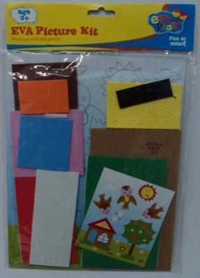 AussieSuperStore Art & Craft Essentials EVA Picture House & Birds Kit EVA Picture House & Birds Kit | Kid's Craft Foam Shapes EV9PKBH
