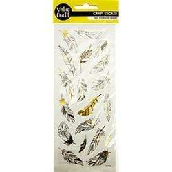 AussieSuperStore Art & Craft Essentials Feathers Elegant Stickers (in 4 styles) Elegant Stickers (in 4 styles) | Scrapbooking Stickers | Embellishments 9331468052371 VCFS43