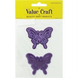 AussieSuperStore Art & Craft Essentials Felt Butterfly Purple Felt Butterfly Purple | Scrapbooking Stickers | Embellishment 9331468042730 VCSBF002