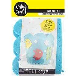 AussieSuperStore Art & Craft Essentials Fish Pencil Cup DIY Felt Craft Kit Fish Pencil Cup DIY Felt Craft Kit | DIY Kits for Kids | Felting Supplies 9331468059608 VCFLT20