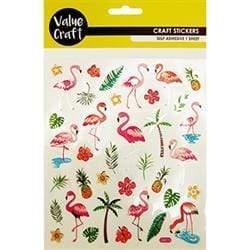 AussieSuperStore Art & Craft Essentials Flamingo Colour Stickers (in 2 styles) Colour Stickers (in 2 styles) | Scrapbooking Embellishment 9331468052418 VCFS49