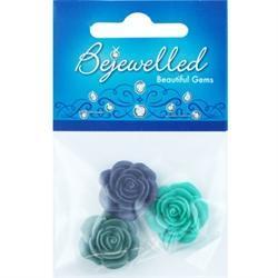 AussieSuperStore Art & Craft Essentials Flat Back Resin Roses 20mm Flat Back Resin Roses 20mm | Scrapbooking Stickers | Embellishment 9323823187446 RH038