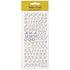 AussieSuperStore Art & Craft Essentials Flat Stickers - Glitter Alphabet Capitals Silver Flat Stickers - Glitter Alphabet Capitals Silver | Scrapbooking Sticker 9331468038924 VCFS26