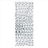AussieSuperStore Art & Craft Essentials Flat Stickers - Glitter Alphabet Capitals Silver Flat Stickers - Glitter Alphabet Capitals Silver | Scrapbooking Sticker 9331468038924 VCFS26