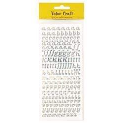 AussieSuperStore Art & Craft Essentials Flat Stickers - Glitter Alphabet Lowercase Silver Flat Stickers - Glitter Alphabet Lowercase Silver | Scrapbooking Stick 9331468038931 VCFS27