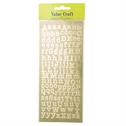 AussieSuperStore Art & Craft Essentials Flat Stickers - Peel Alphabet Gold Flat Stickers - Peel Alphabet Gold | Scrapbooking Sticker 9331468038955 VCFS29