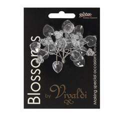 AussieSuperStore Art & Craft Essentials Flower Acrylic Heart Bunch Flower Acrylic Heart Bunch | Floral Craft Supplies | Floral Embellishments 9323823150556 FL20CR