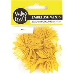 AussieSuperStore Art & Craft Essentials Flower Chiffon Embellishments (in 4 colors) Flower Chiffon Embellishments (in 4 colors) | Craft Embellishment | Scrapbooking Embellishment