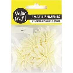 AussieSuperStore Art & Craft Essentials Flower Chiffon Embellishments (in 4 colors) Flower Chiffon Embellishments (in 4 colors) | Craft Embellishment | Scrapbooking Embellishment