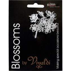 AussieSuperStore Art & Craft Essentials Flower spray with 12 Head Crystal Acrylic Spray (in 4 varieties) Acrylic Spray | Floral Craft Supplies | Floral Embellishments 9323823177782 FL42CRY