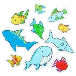 AussieSuperStore Art & Craft Essentials Foam Shapes in Fish Foam Shapes in Fish | Kid's Craft Foam Shapes 9331468045632 VCFM01S