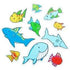 AussieSuperStore Art & Craft Essentials Foam Shapes in Fish Foam Shapes in Fish | Kid's Craft Foam Shapes 9331468045632 VCFM01S
