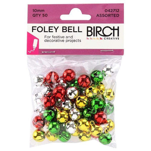AussieSuperStore Art & Craft Essentials Foley Bells 10mm (in 2 colours) Foley Bells 10mm (in 2 colours) | Craft Bells | Craft Sleigh Bells