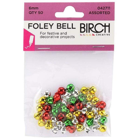 AussieSuperStore Art & Craft Essentials Foley Bells 6mm (in 2 colours) Foley Bells 6mm (in 2 colours) | Craft Bells | Craft Sleigh Bells