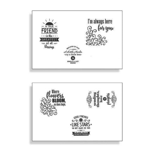 AussieSuperStore Art & Craft Essentials Gina K Designs Foil Mates Sentiments (in 3 styles) Gina K Designs Foil Mates Sentiments | Craft Foil Sentiments Papers
