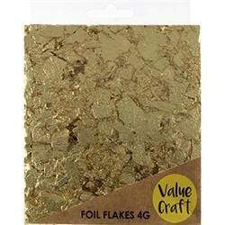 AussieSuperStore Art & Craft Essentials Gold 4g Foil Flakes (in 2 colors) Foil Flakes (in 2 colors) | Art supplies | Foil flakes for nail art 9331468052173 VJY108