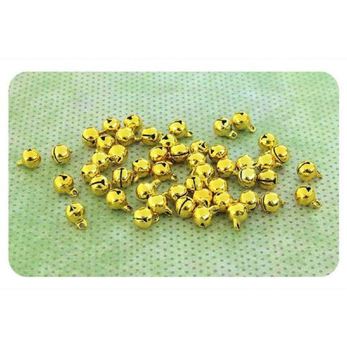 AussieSuperStore Art & Craft Essentials Gold Foley Bells 6mm (in 2 colours) Foley Bells 6mm (in 2 colours) | Craft Bells | Craft Sleigh Bells 042711-GOLD 042711