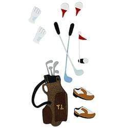 AussieSuperStore Art & Craft Essentials Golf 5pcs Hobby Theme 3D Stickers (in 5 styles) Hobby Theme 3D Stickers | Scrapbooking Stickers | Embellishments 9323823146535 JBS033