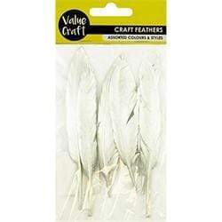 AussieSuperStore Art & Craft Essentials Goose Feathers (in 2 colors) Goose Feathers (in 2 colors) | Artificial Craft Feathers