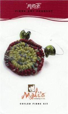 AussieSuperStore Art & Craft Essentials Green & Burgundy Mirth Pendant Felting Kit (in 2 colors) Mirth Pendant Felting Kit | DIY Craft Kits for Kids DF9KITMIG