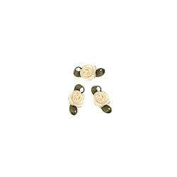 AussieSuperStore Art & Craft Essentials Grub Rose with Leaves (in 6 colors) Grub Rose with Leaves | Artificial Flower Party Decoration