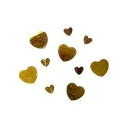 AussieSuperStore Art & Craft Essentials Hearts Gold Glitter Shape Hearts Gold Glitter Shape | Craft Glitter Shape 9331468001959 VCSQ12