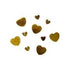 AussieSuperStore Art & Craft Essentials Hearts Gold Glitter Shape Hearts Gold Glitter Shape | Craft Glitter Shape 9331468001959 VCSQ12