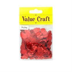 AussieSuperStore Art & Craft Essentials Hearts Red Glitter Shape Hearts Red Glitter Shape | Craft Glitter Shape 9331468001942 VCSQ11
