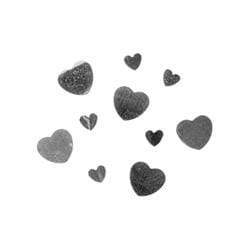 AussieSuperStore Art & Craft Essentials Hearts Silver Glitter Shapes Hearts Silver Glitter Shapes | Craft Glitter Shape 9331468001966 VCSQ13