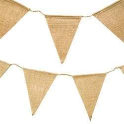 AussieSuperStore Art & Craft Essentials Hessian Bunting Hessian Bunting | Jute Bunting | Party Bunting 9323823177126 FAV137