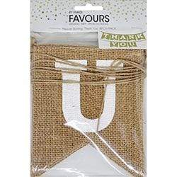 AussieSuperStore Art & Craft Essentials Hessian Decorative Banner Thank You Hessian Decorative Banner Thank You | Hessian Bunting | Jute Bunting | Party Bunting | Craft Bunting 9323823194611 FAV17066