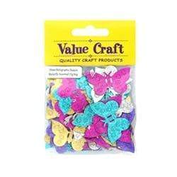 AussieSuperStore Art & Craft Essentials Holographic Butterfly Glitters Holographic Butterfly Glitters | Craft Glitter Shape 9331468023524 VCHSBLG