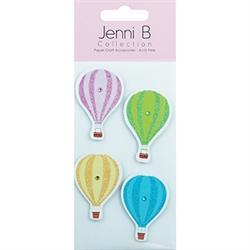 AussieSuperStore Art & Craft Essentials Hot Air Ballons 3D stickers Hot Air Ballons 3D stickers | Scrapbooking Embellishment 9323823193010 JB16020