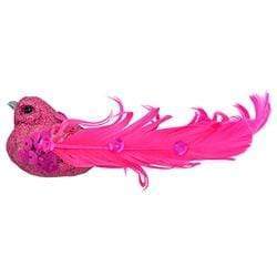 AussieSuperStore Art & Craft Essentials Hot Pink Critters Bird with Glitter Curly Tail 12cm (in 3 colours) Critters Bird with Glitter Curly Tail 12cm | Animal Craft Embellishments 9323823161194 CRIT009