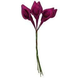 AussieSuperStore Art & Craft Essentials Hot Pink Foam Glitter Lily (in 2 colors) Foam Glitter Lily | Floral Craft Supplies | Floral Embellishments 9323823177843 FLFMBG010