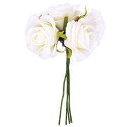 AussieSuperStore Art & Craft Essentials Iceberg Foam Rose with 5 Head (in 8 colors) Foam Rose with 5 Head | Artificial Craft Flower Party Decoration 9323823162290 RBF09IB