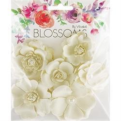 AussieSuperStore Art & Craft Essentials Ivory Blossom Flowers Ivory Blossom Flowers | Artificial Craft Flower Party Decoration 9323823196332 BLOS17027