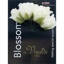 AussieSuperStore Art & Craft Essentials Ivory Crepe Rosebud Flowers (in 4 colors) Crepe Rosebud Flowers (in 4 colors) | Floral Craft Supplies 9323823185824 FL48IV