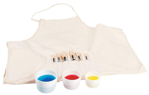 AussieSuperStore Art & Craft Essentials Jasart Junior Brush & Smock Set Jasart Junior Brush & Smock Set  9311960295261 0295260