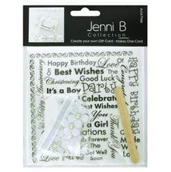 AussieSuperStore Art & Craft Essentials Jenni B Card Making Kit Christening Jenni B Card Making Kit Christening | Diy Set for Kids | DIY Card Making 9323823154639 JBDIYCD08