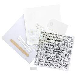 AussieSuperStore Art & Craft Essentials Jenni B Card Making Kit Christening Jenni B Card Making Kit Christening | Diy Set for Kids | DIY Card Making 9323823154639 JBDIYCD08